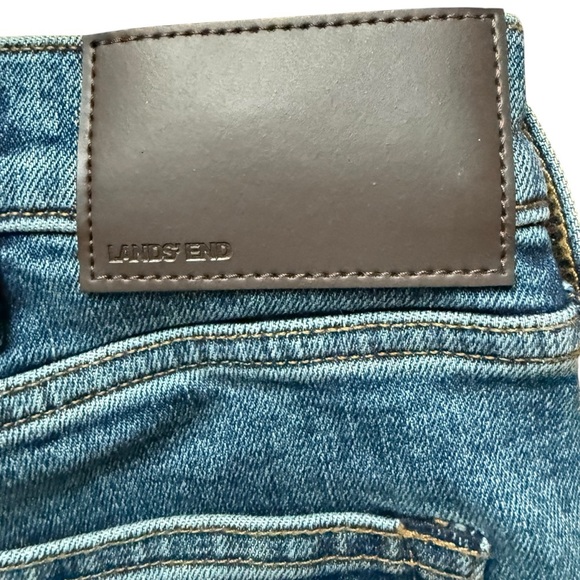 Lands' End Men's 37 Square Rigger Traditional Fit Coupe Classique Blue Jeans - Picture 7 of 11